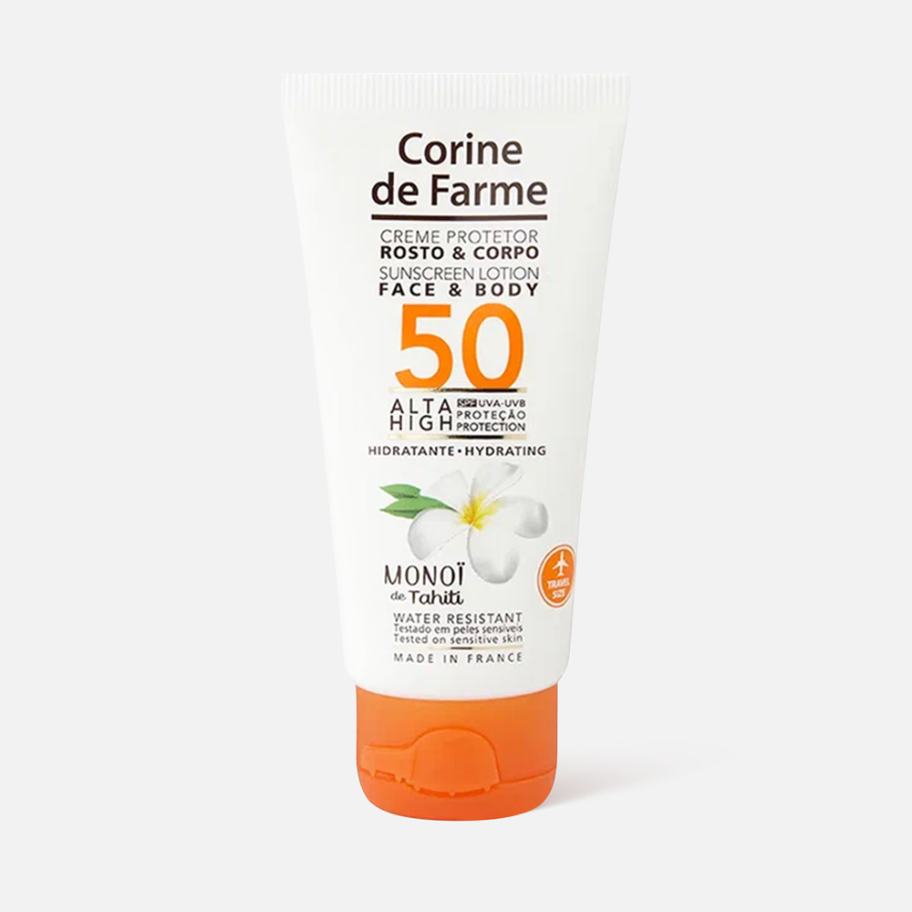 

Крем Corine De Farme для тела и лица Sunscreen Lotion SPF50 50 мл