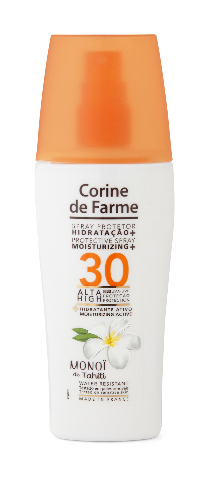 фото Молочко corine de farme для тела protective spray moisturizing+ spf30 150 мл