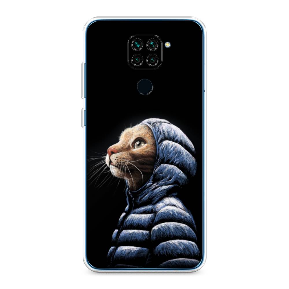 фото Чехол awog "кот в капюшоне" для xiaomi redmi note 9