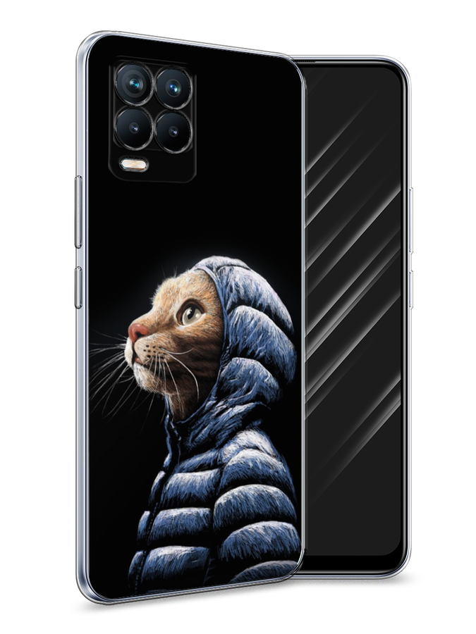 

Чехол Awog на Realme 8 "Кот в капюшоне", Разноцветный, 255450-2