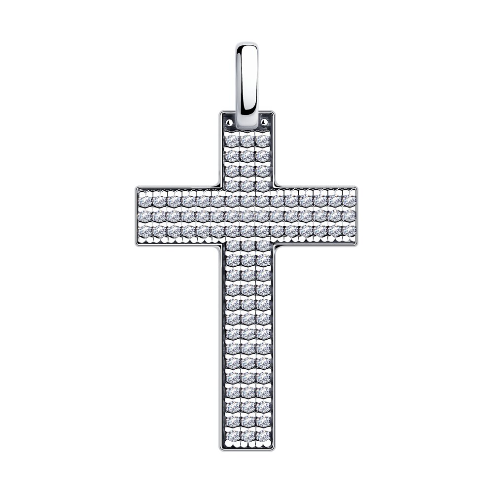 

Подвеска из серебра Diamant 94-130-01488-1, фианит, 94-130-01488-1