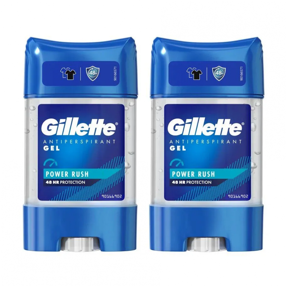 Дезодорант-антиперспирант Gillette Power Rush гГелевый , 70 мл х 2шт консервы для кошек rush курица и кролик 85г