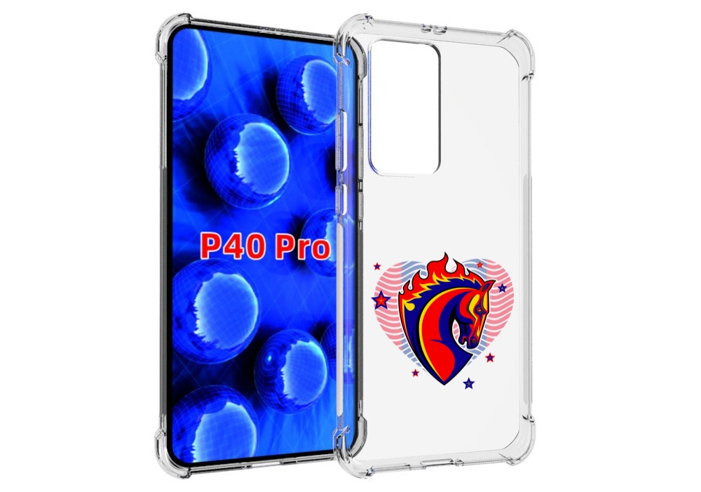 

Чехол MyPads ФК ЦСЛ Лошадь для Huawei P40 Pro противоударный, Прозрачный, Tocco