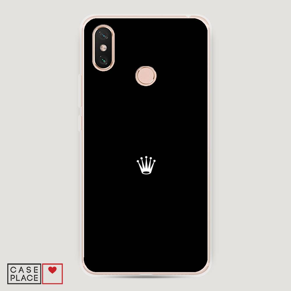 

Пластиковый чехол "Белая корона на черном фоне" на Xiaomi Mi Max 3