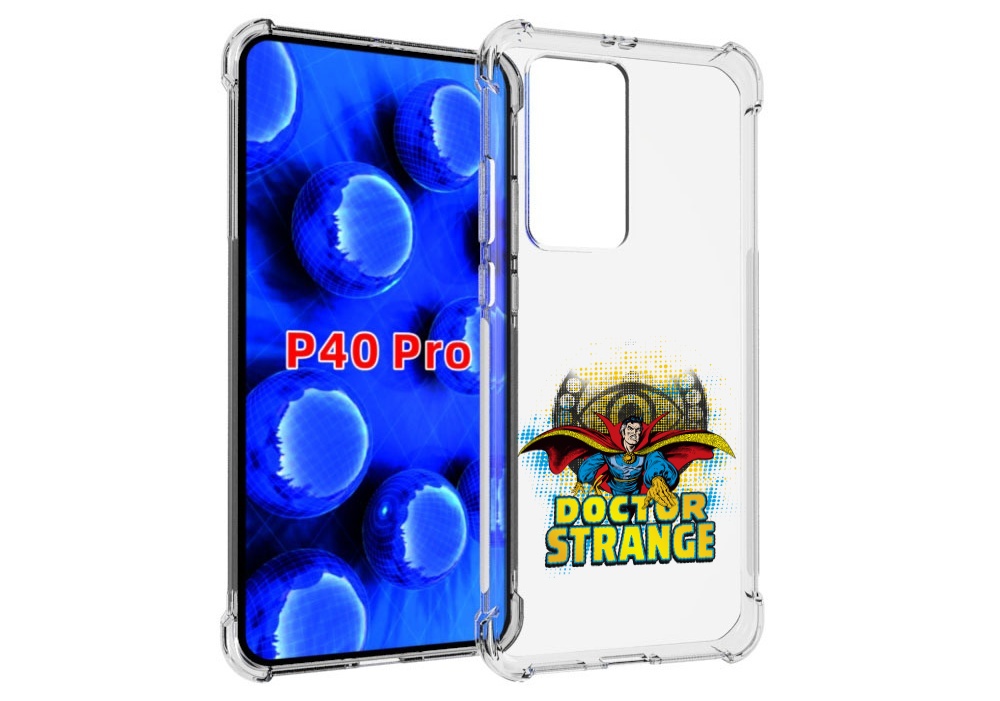 

Чехол MyPads доктор стренж рисунок для Huawei P40 Pro противоударный, Прозрачный, Tocco