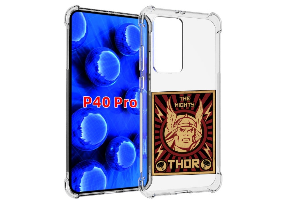 

Чехол MyPads тор лицо для Huawei P40 Pro противоударный, Прозрачный, Tocco