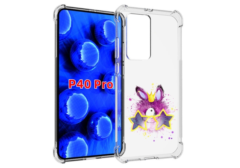 

Чехол MyPads Шуршуля для Huawei P40 Pro противоударный, Прозрачный, Tocco