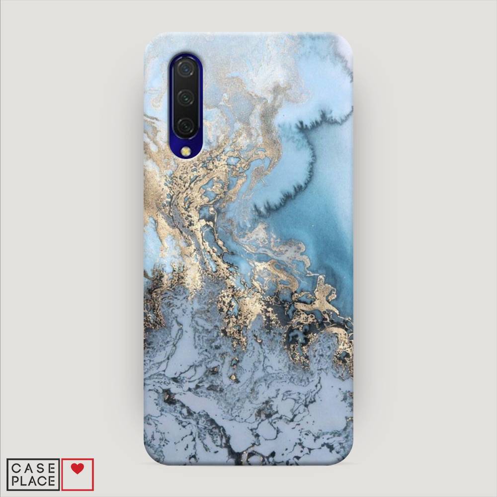 

Пластиковый чехол "Морозная лавина синяя" на Xiaomi Mi A3 Lite, 36220-2
