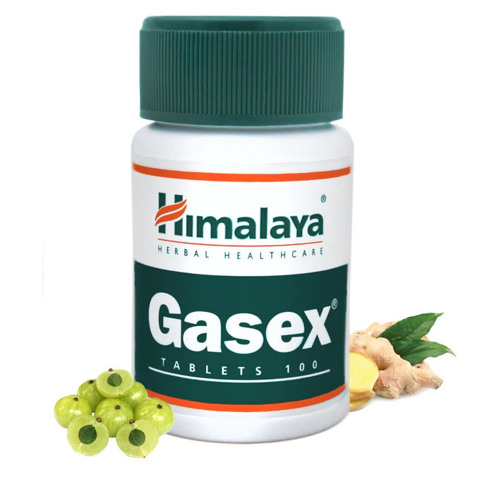 Пищевая добавка Himalaya Газекс 500 мг, 100 таблеток