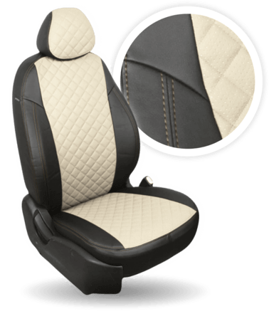 

Авточехлы Автопилот для LADA Largus I (5 мест) рестайлинг с 2021 Экокожа Ромб, Бежевый, Экокожа Ромб