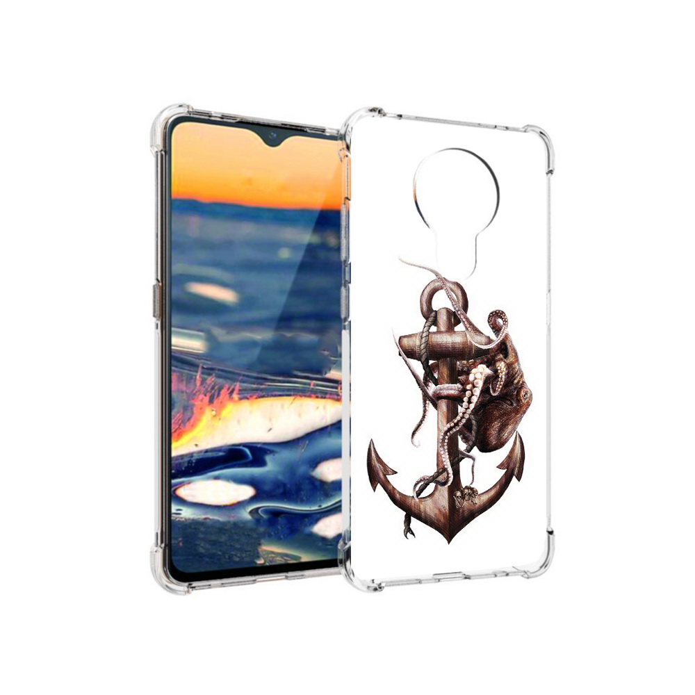 

Чехол MyPads Tocco для Nokia 5.3 ржавый якорь (PT227052.106.579), Прозрачный, Tocco