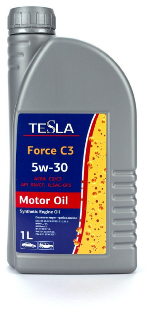 Моторное масло TESLA Force C3 5W-30 1л 4670028875162