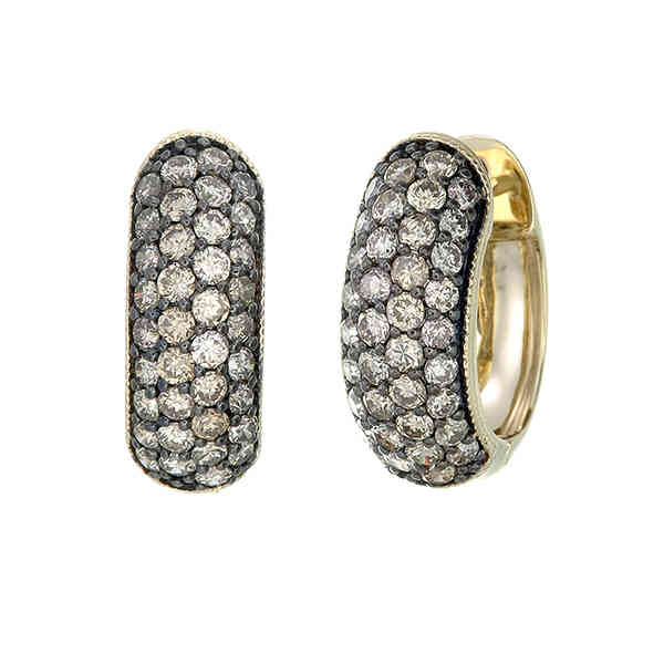 

Серьги конго из желтого золота с бриллиантом Sargon jewelry E1040-2002, E1040-2002