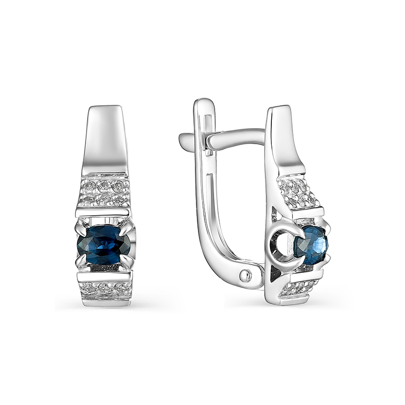

Серьги из белого золота с бриллиантом АЛЬКОР 22898-202, 22898-202