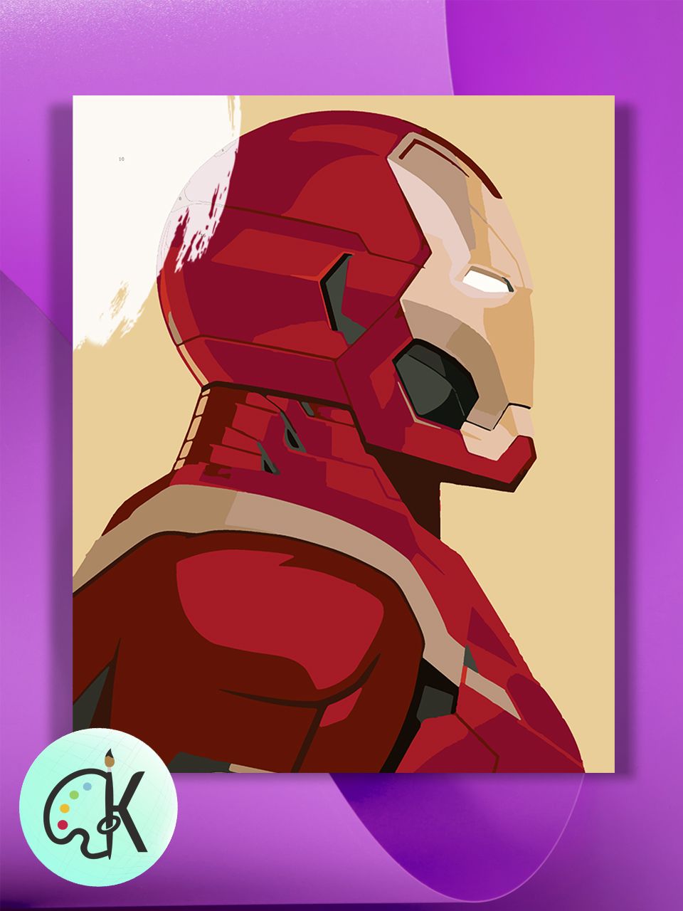 

Картина по номерам на холсте Культура Цвета В Профиль - Железный Человек 2, 40 х 60 см, В Профиль - Железный Человек 2