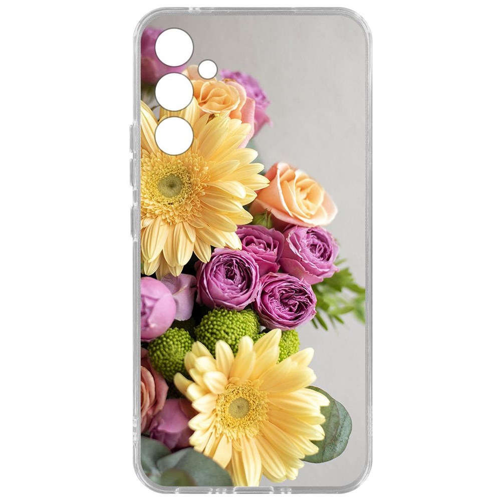 

Чехол-накладка Krutoff Clear Case Букет для Samsung Galaxy A34 5G, Прозрачный