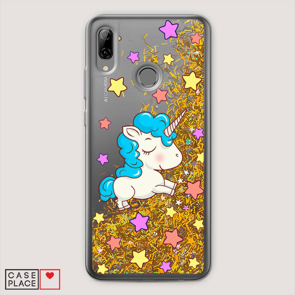

Чехол Awog на Huawei P Smart 2019 "Звездный единорог", Белый;голубой;розовый, 67290-1