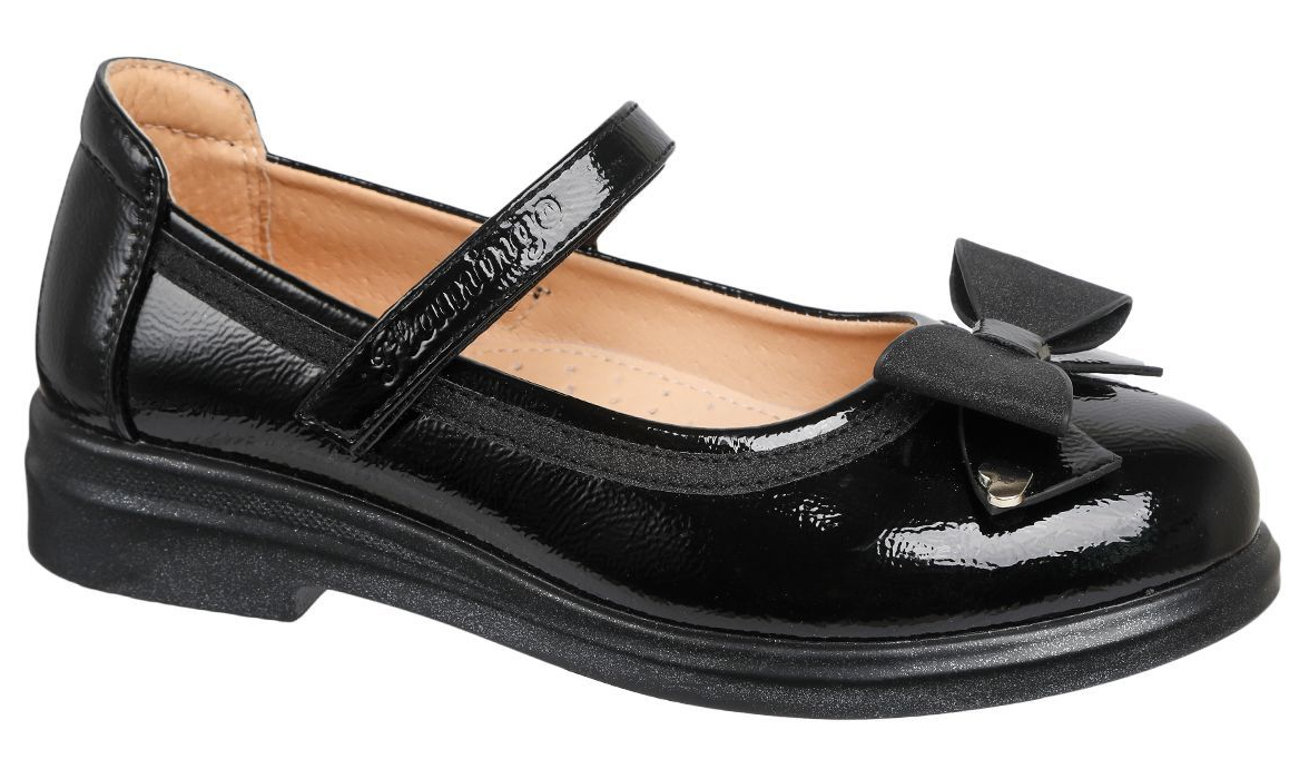 Туфли Flamingo для девочек, размер 29, чёрные, 232T-Z6-3789