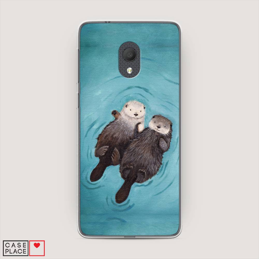 

Чехол Awog на Alcatel 1C 5003D (2019) / Алкатель 1C 5003D (2019) "Парочка бобров", 170650-10
