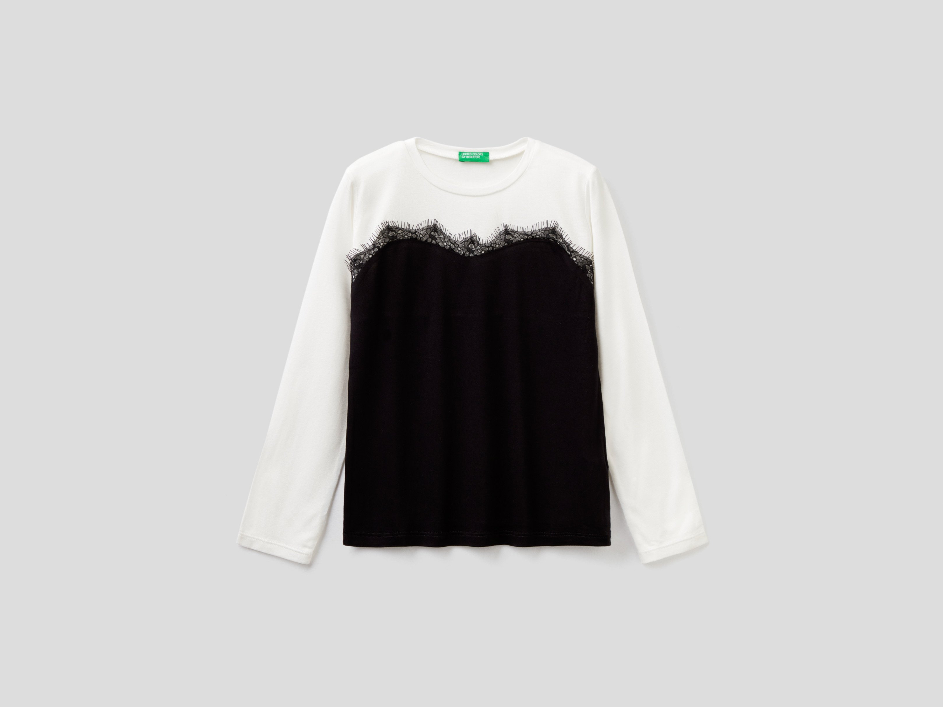 

Лонгслив детский Benetton 21A_3KG8C15FX_074_L белый р.140, 21A_3KG8C15FX_074