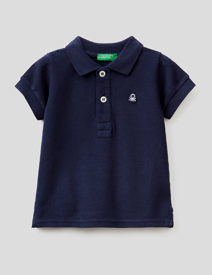 

Поло детское Benetton CCC_3089C3139_252_XX синий р.98, CCC_3089C3139_252