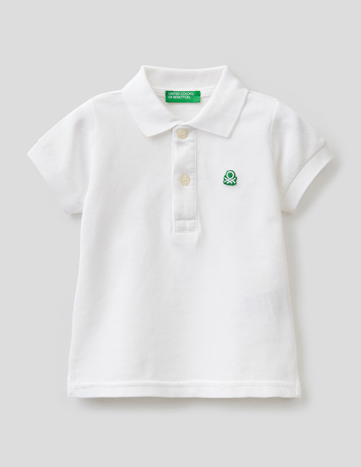

Поло детское Benetton CCC_3089C3139_101_82 белый р.80, CCC_3089C3139_101
