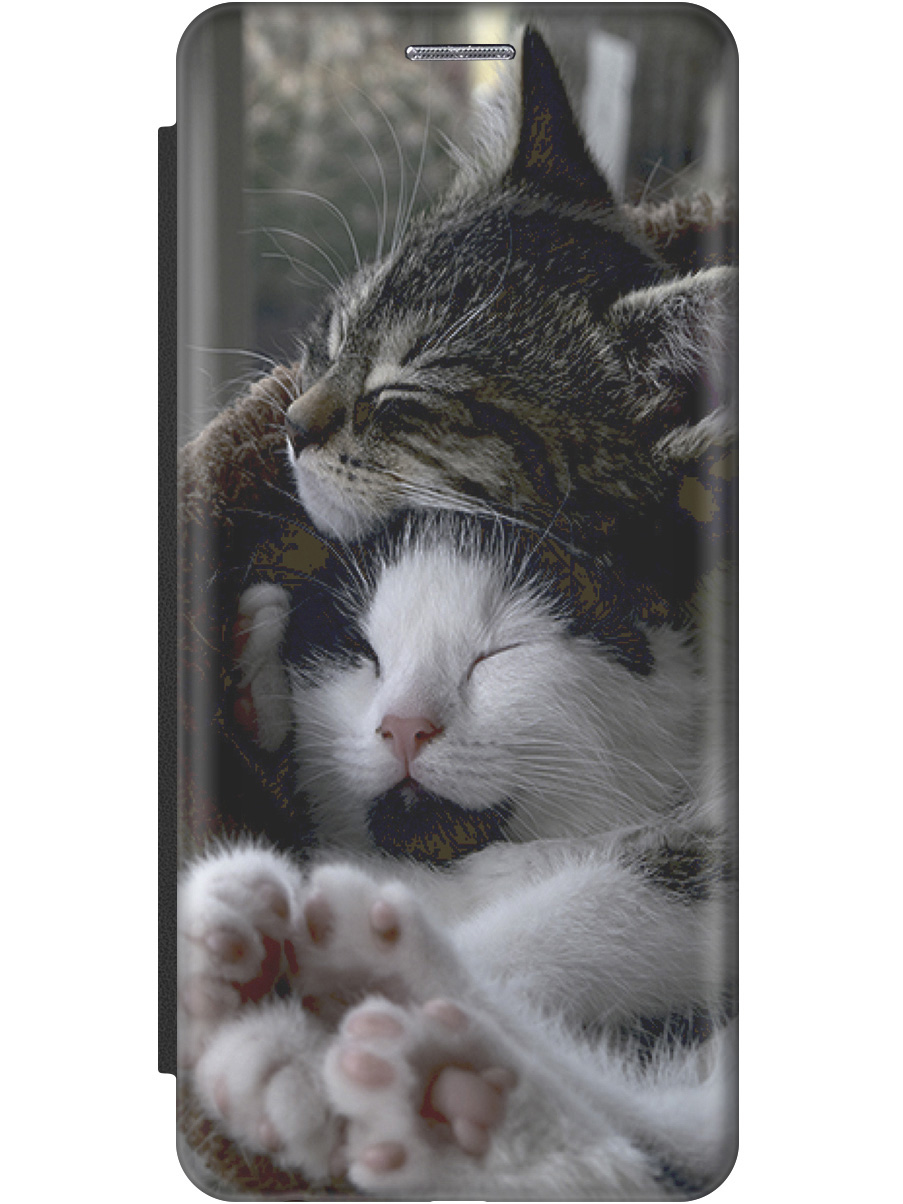 

Чехол-книжка на Samsung Galaxy A05 "Отдыхающие котики" черный, Белый;коричневый;черный, 20001454