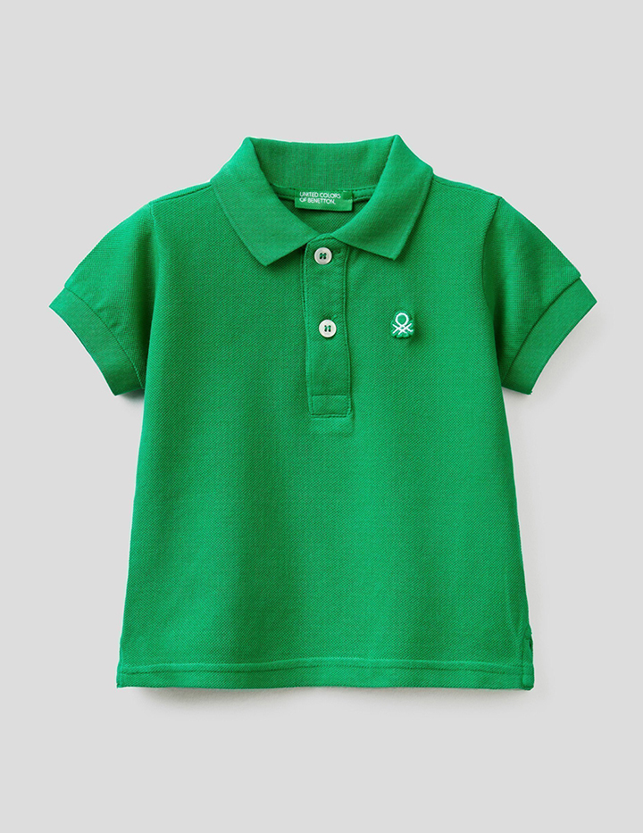 

Поло детское Benetton 22P_3089C3139_108_XX зеленый р.98, 22P_3089C3139_108