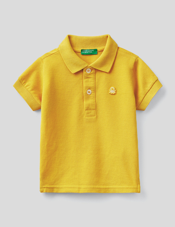

Поло детское Benetton 22P_3089C3139_0L3_XX желтый р.98, 22P_3089C3139_0L3