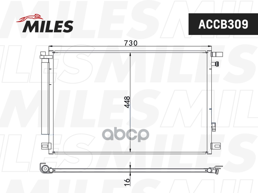 Конденсер Toyota Camry 18- Miles арт ACCB309 20644₽