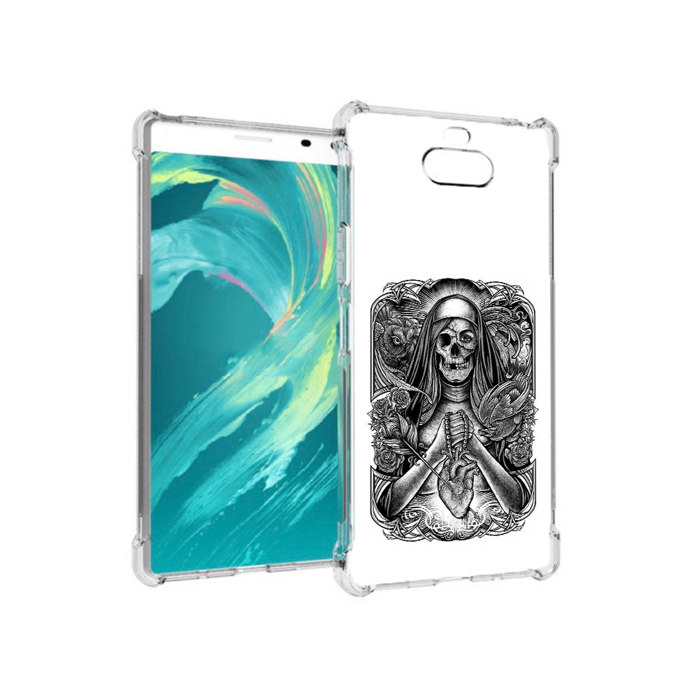 

Чехол MyPads Tocco для Sony 8 скелет с сердцем (PT140835.236.603), Прозрачный, Tocco