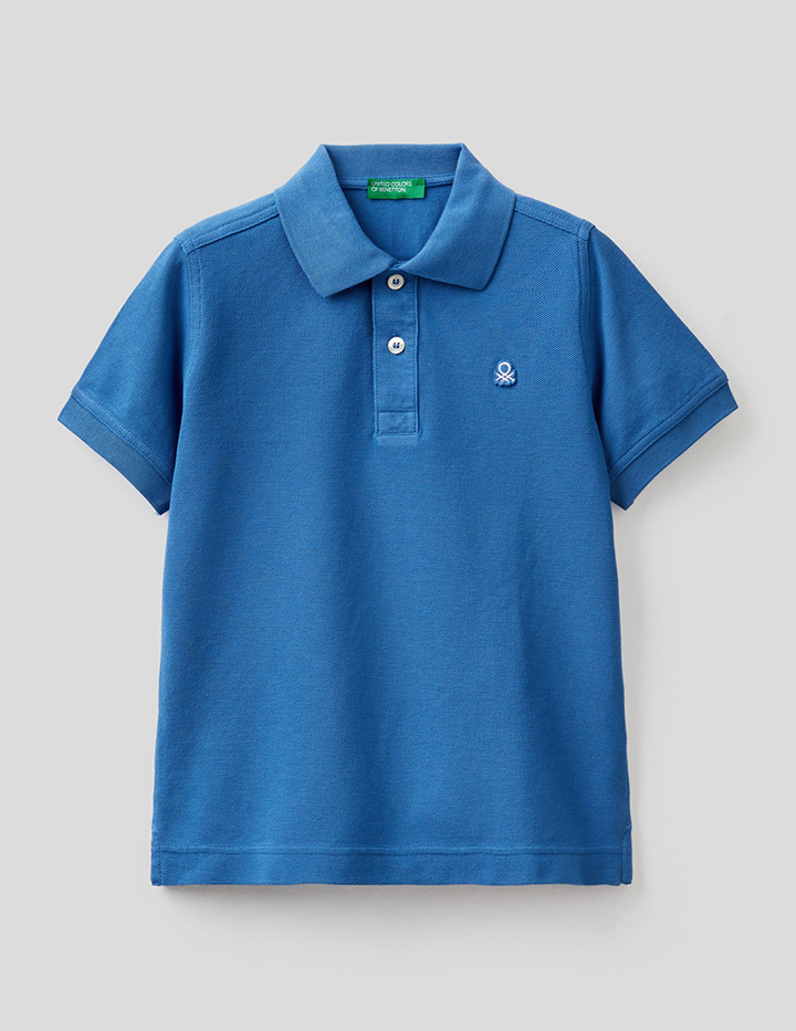 

Поло детское Benetton 22P_3089C3135_21H_L серый р.140, 22P_3089C3135_21H