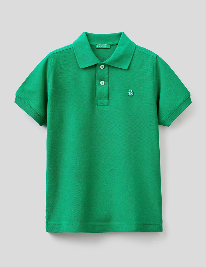 

Поло детское Benetton 22P_3089C3135_108_XS зеленый р.110, 22P_3089C3135_108