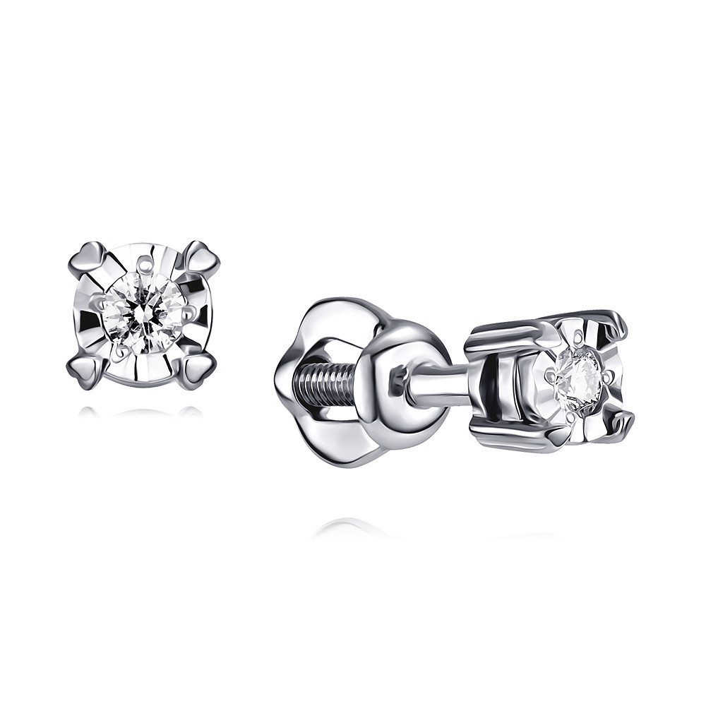 

Серьги из белого золота с бриллиантом ADAMAS 2117463-А51ДЛ2-41, 2117463-А51ДЛ2-41
