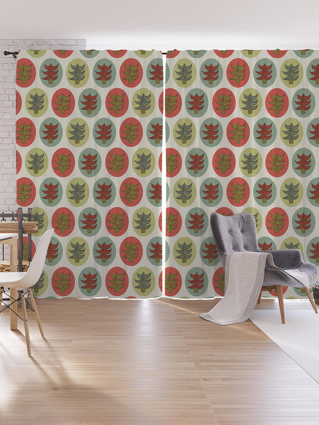 

Шторы под лён JoyArty "Еловый лес в стиле дудл", серия Oxford DeLux, 340х265 см, Еловый лес в стиле дудл