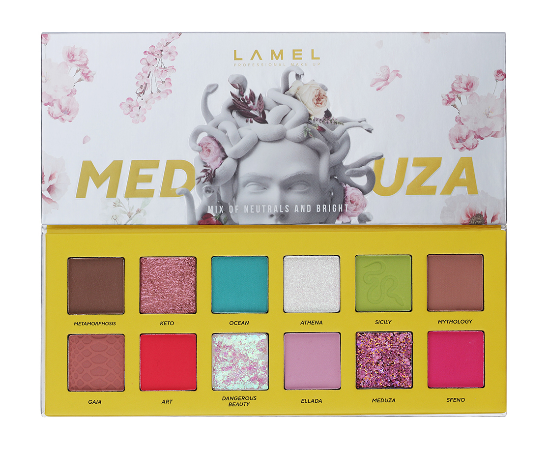 фото Набор теней lamel professional meduza eyeshadow palette, 7, 2г