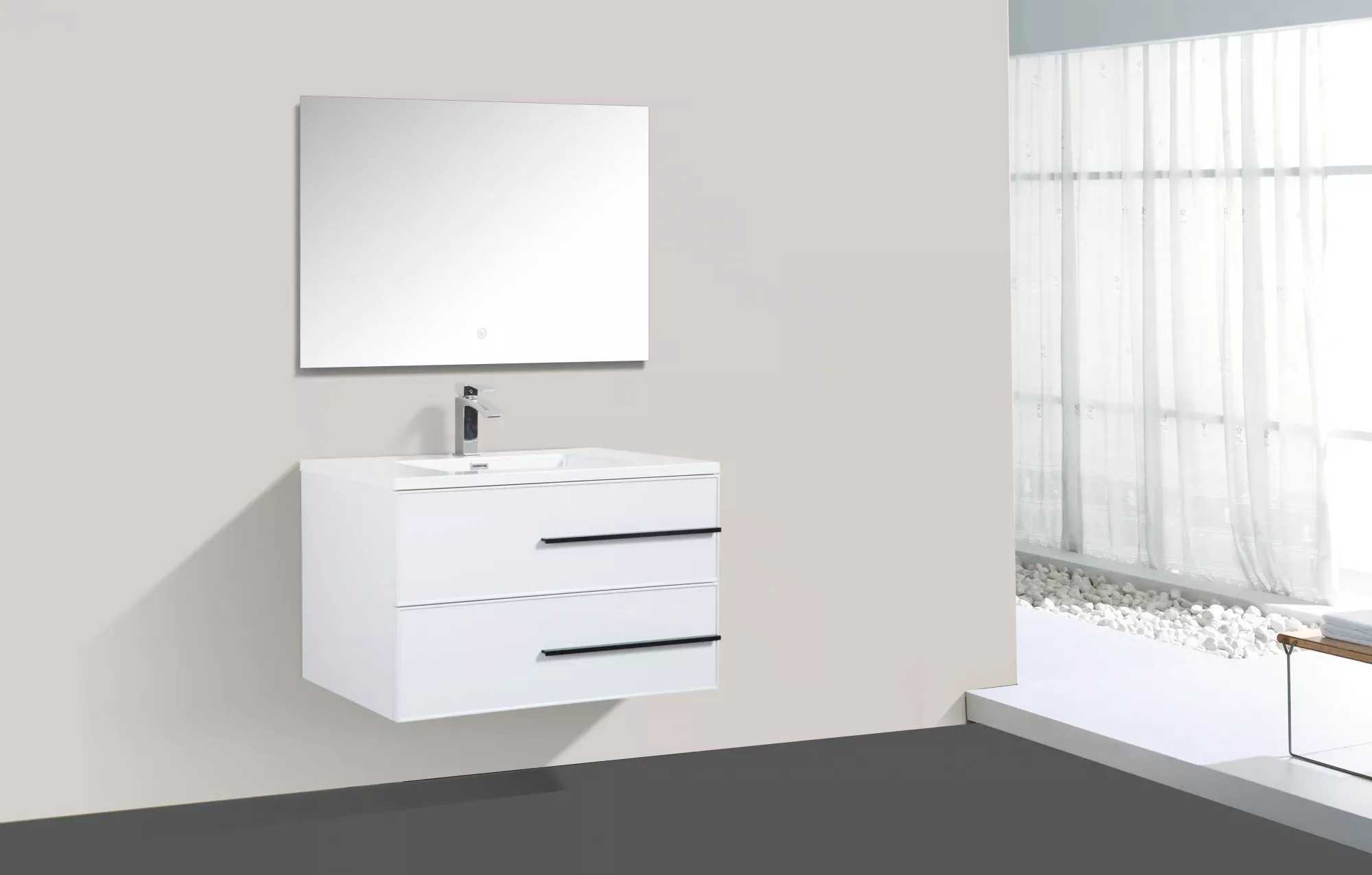 Комплект Тумба с раковиной PARLY Spa Bella100 1000х480х525 подвесная