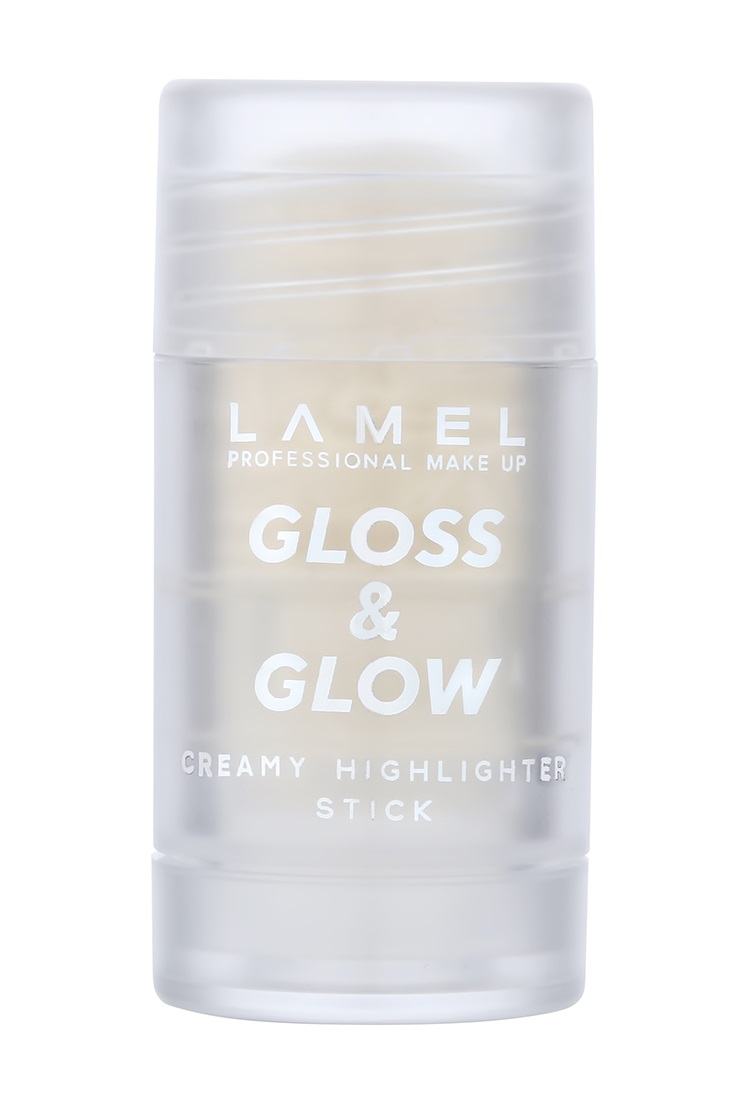 фото Хайлайтер lamel professional для лица gloss and glow creamy highlighter stick