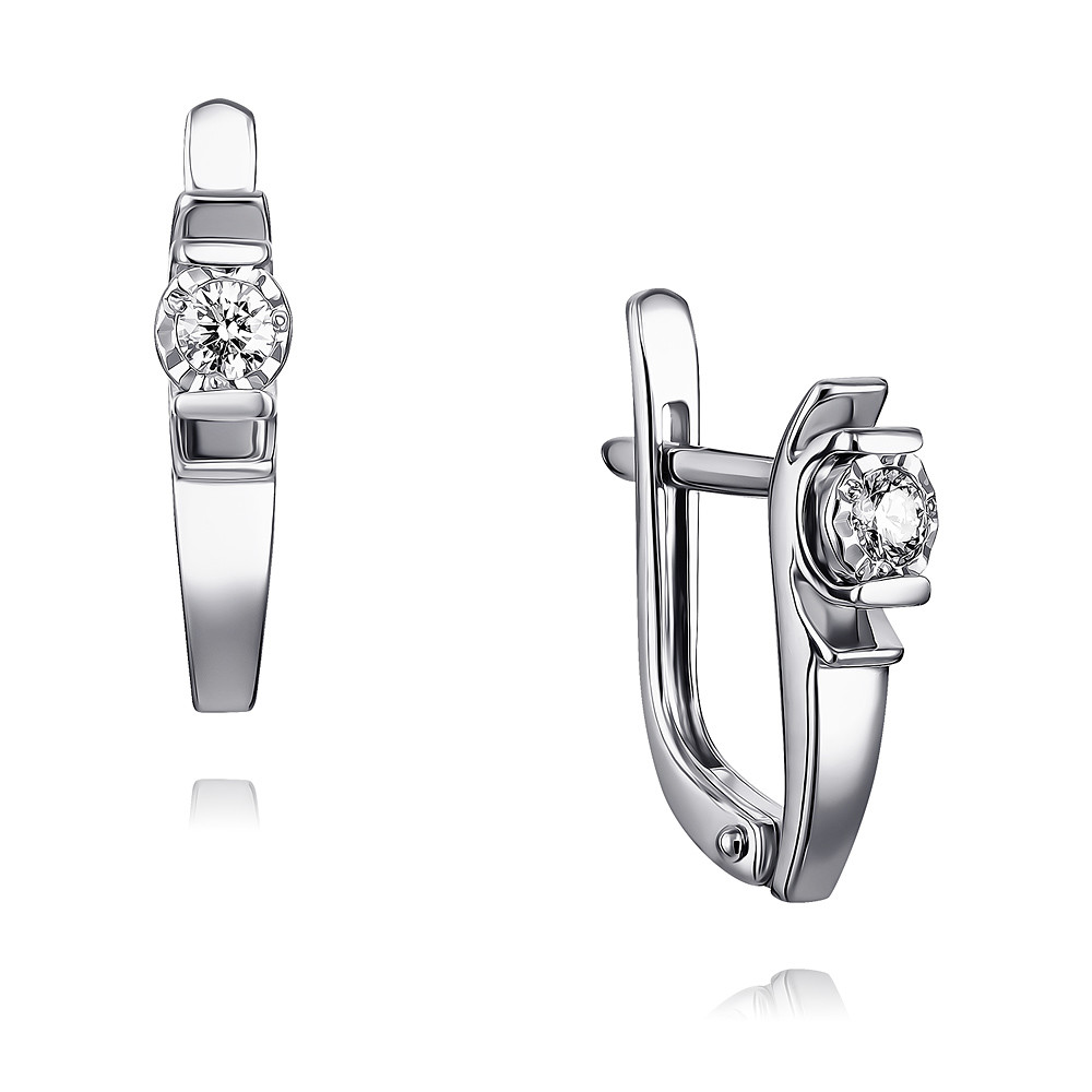 

Серьги из белого золота с бриллиантом ADAMAS 2411339-А51ДЛ2-41, 2411339-А51ДЛ2-41