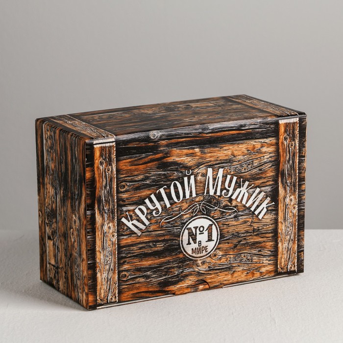 

Коробкапенал Дарите счастье Крутой мужик 22  15  10 см, Коричневый