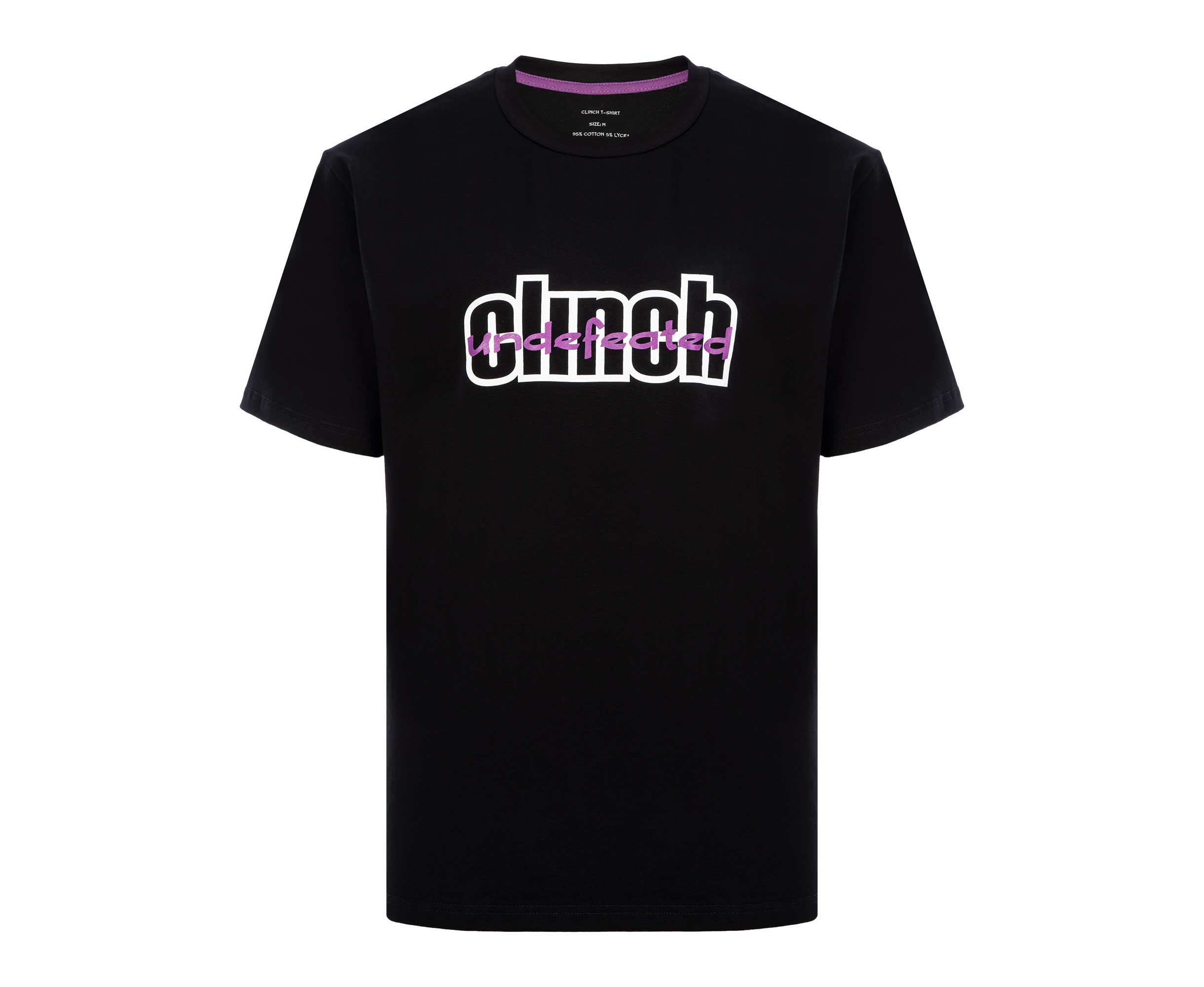 Футболка унисекс Clinch Undefeated черная XL 1990₽