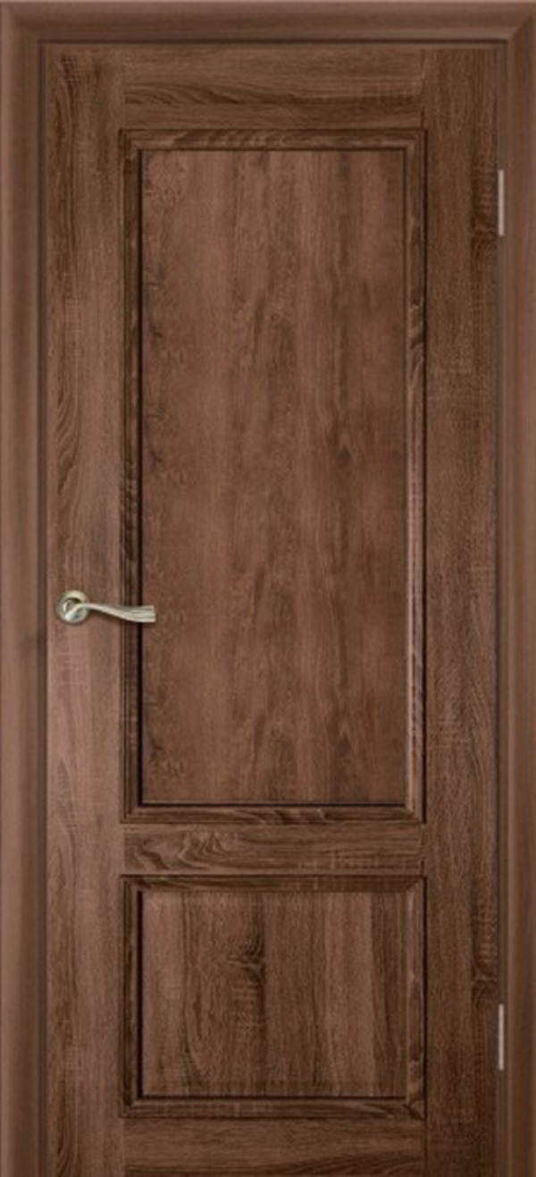 фото Дверь межкомнатная двери гуд дека 600х2000 мм дуб темный/коричневая дг эколайн
