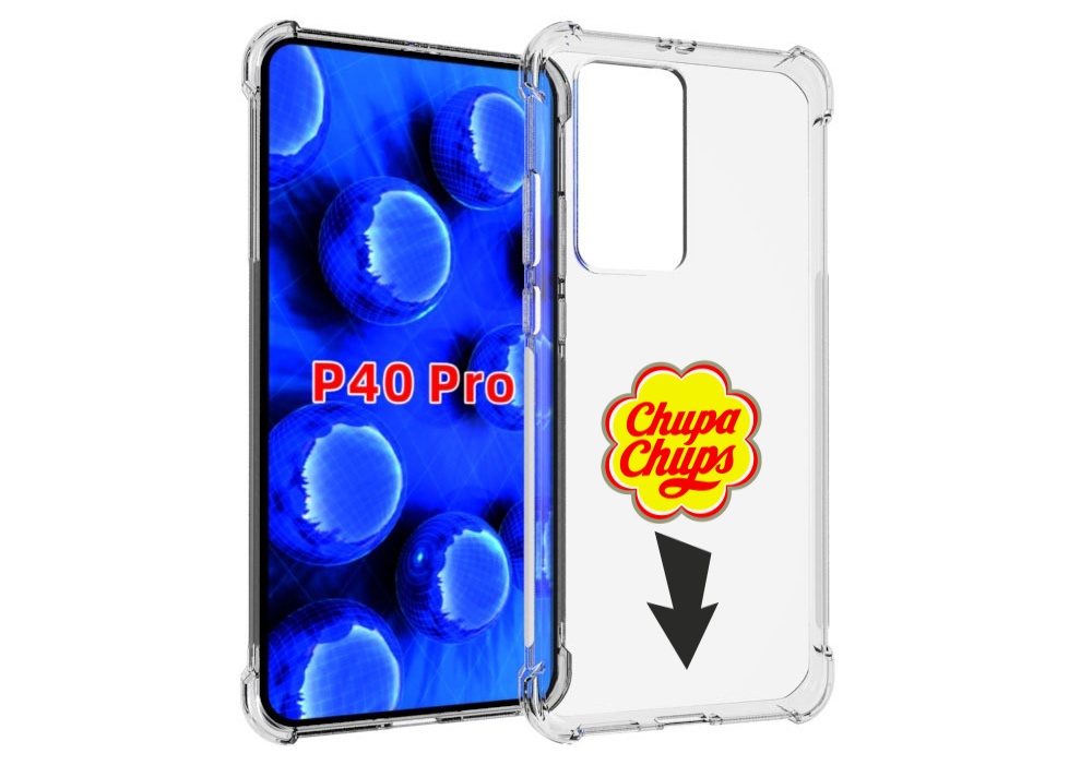 Чехол MyPads чупа чупс для Huawei P40 Pro противоударный