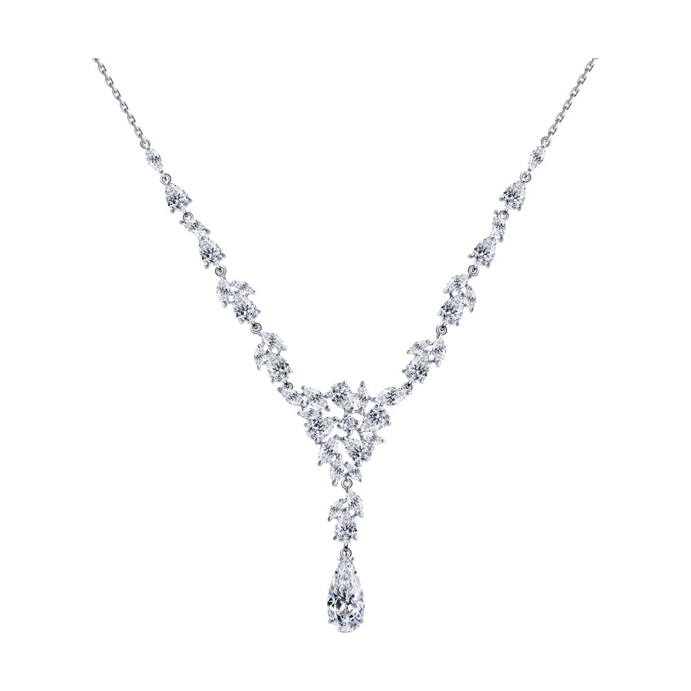 

Колье из серебра с фианитом 55 см SOKOLOV 94070280, 94070280
