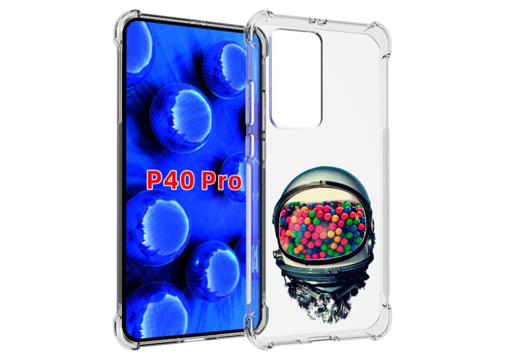 

Чехол MyPads шлем космонавта для Huawei P40 Pro противоударный, Прозрачный, Tocco