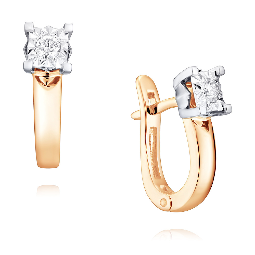 

Серьги из красного золота с бриллиантом ADAMAS 2458059/02-А507Д-41, 2458059/02-А507Д-41