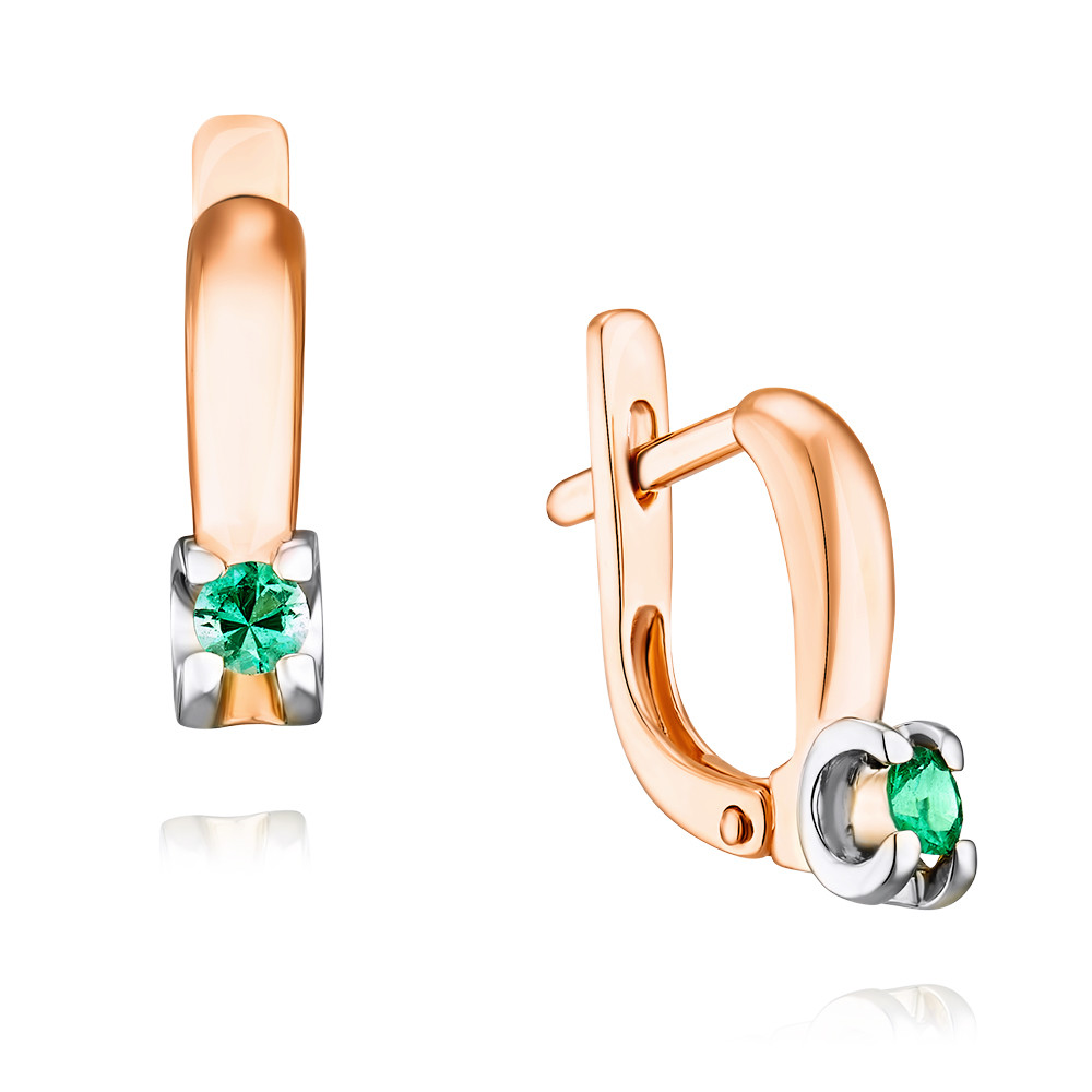 

Серьги из красного золота с изумрудом ADAMAS 2418935-А50Д-543, 2418935-А50Д-543