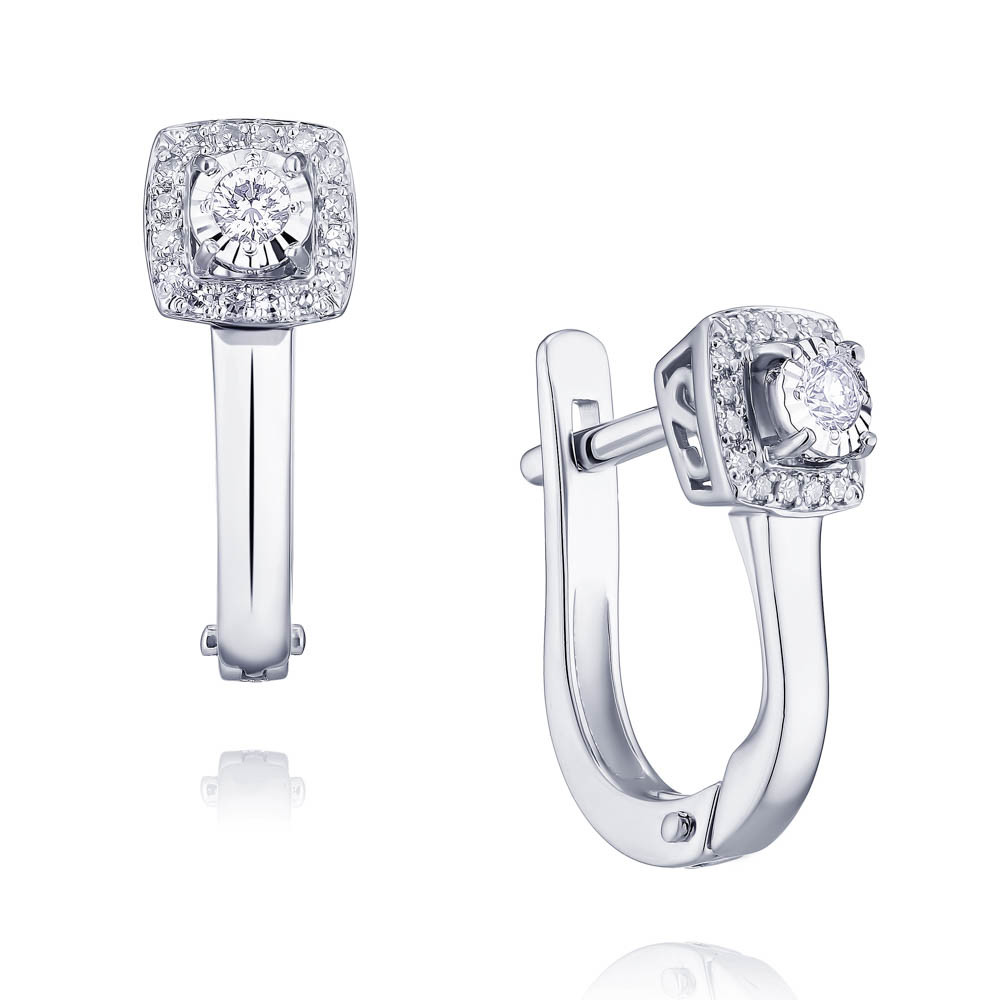 

Серьги из белого золота с бриллиантом ADAMAS 2458044/01-А512Д-41, 2458044/01-А512Д-41
