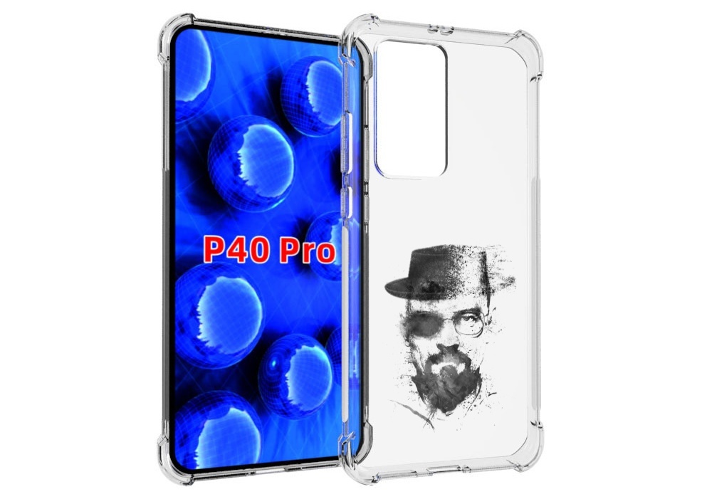 

Чехол MyPads загадочный человек для Huawei P40 Pro противоударный, Прозрачный, Tocco