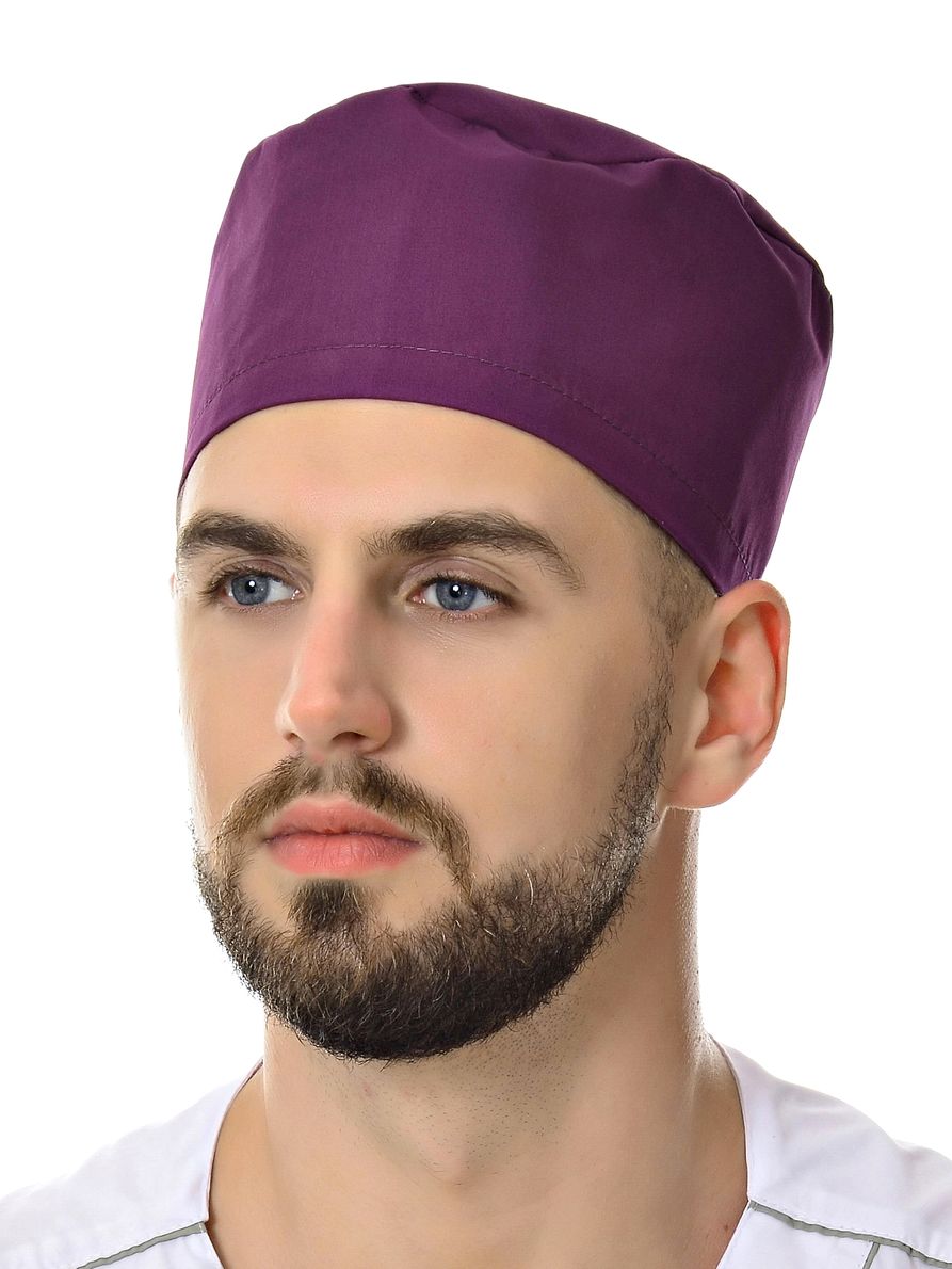 

Шапочка медицинская мужская MedicalWear 600 фиолетовая 56-62 RU, Фиолетовый, 601